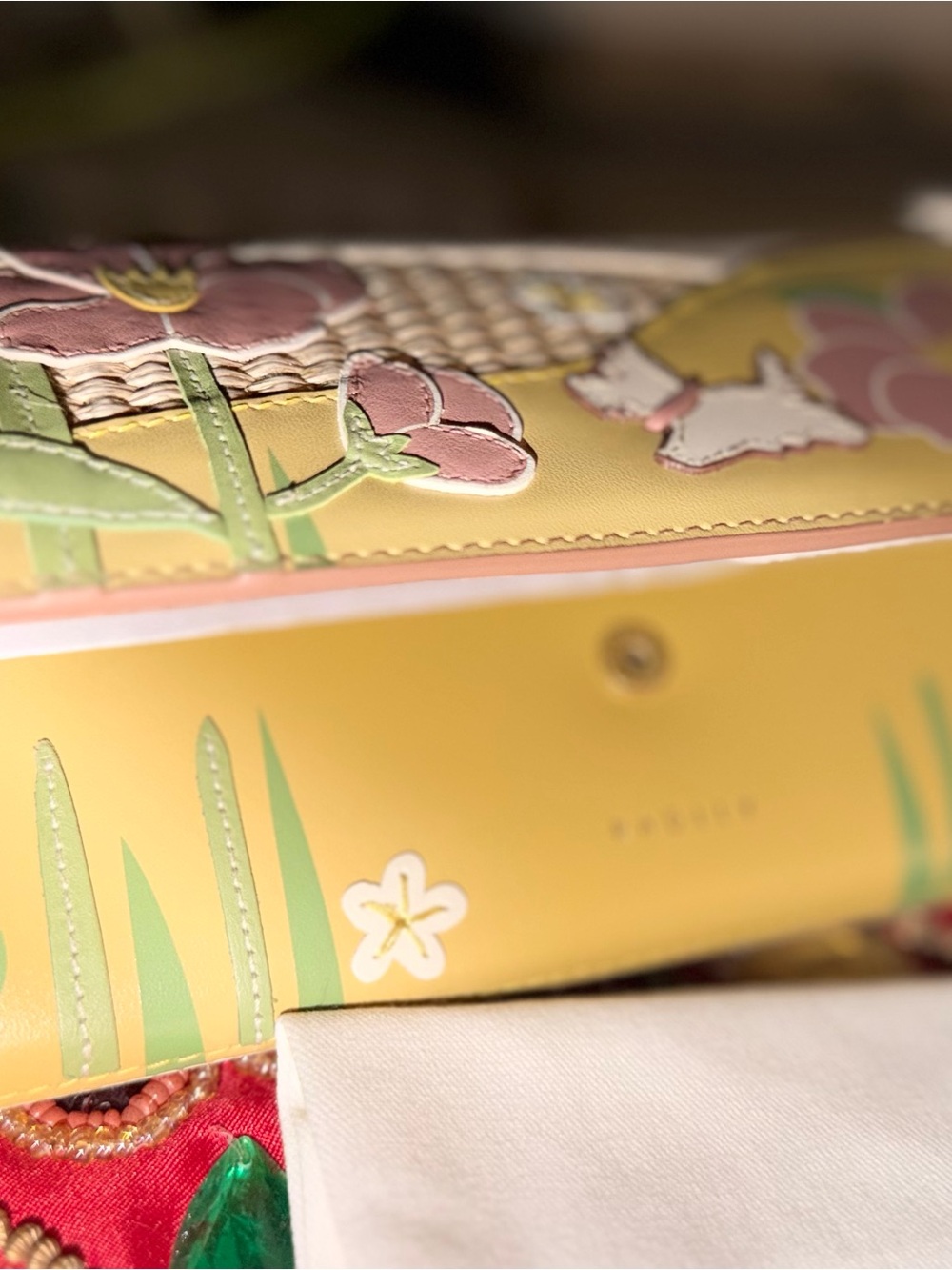 RADLEY LONDON Cream and Yellow Floral Wallet “ Spring Blooms” - Picture 2 of 4